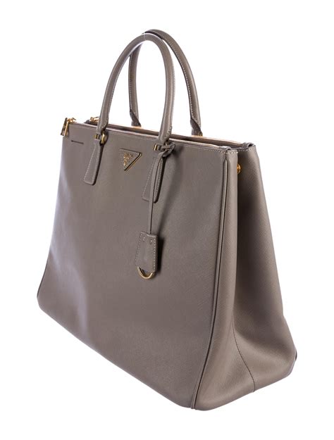 prada double zip tote cammeo|PRADA Saffiano Lux Large Galleria Double Zip Tote Cammeo .